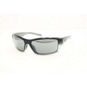 Maui Jim Barrier Reef MJ 792-14C Wrap Black Polarized Sunglasses Gray Lenses (C)